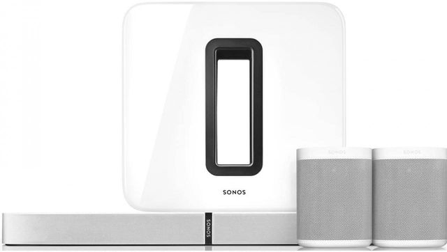 Sonos® White 5.1 Surround Set with Playbase and Play:1-0