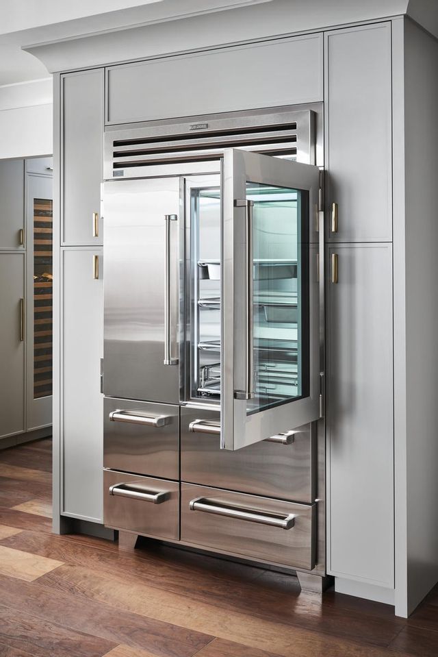 Sub-Zero® 48" Stainless Steel with Glass Door PRO Bottom Freezer Refrigerator 8