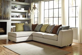 Benchcraft® Casheral Linen Right Arm Facing Sofa