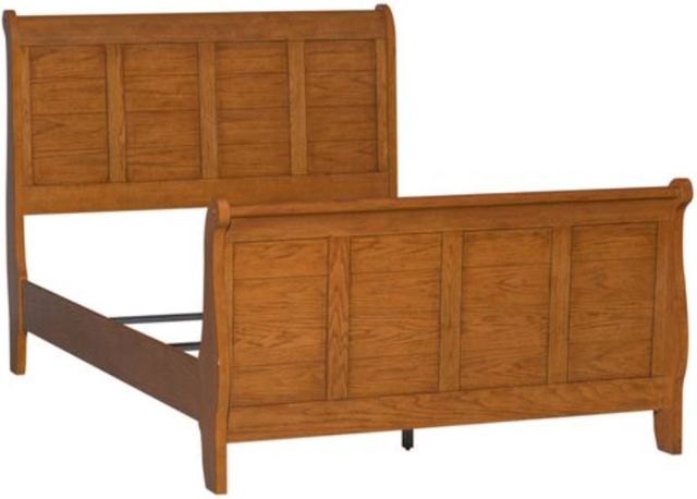 Liberty Grandpas Cabin Aged Oak Youth Twin Sleigh Bed 9