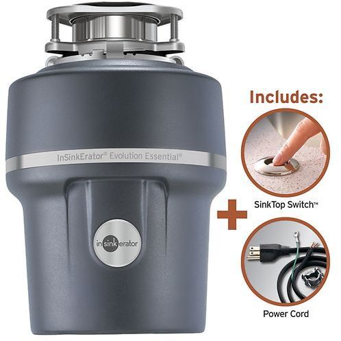 InSinkErator® Evolution Essential® XTR 0.75 HP Continuous Feed Black Enamel Gray Garbage Disposal 5
