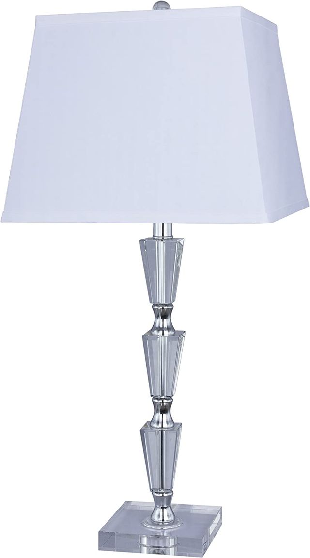 Fangio Lighting 5101 Crystal and Metal Table Lamp 