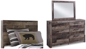 Benchcraft® Derekson 3-Piece Multi Gray Twin Panel Bed Bedroom Set