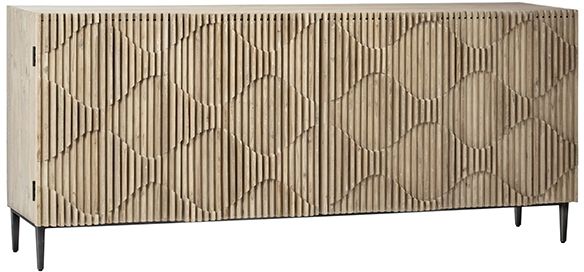Dovetail Furniture Madera Sand Blasted Grey White Wash Elm Sideboard-0