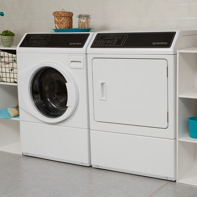 Speed Queen® DF7 7.0 Cu. Ft. White Front Load Electric Dryer 5