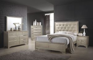 Coaster® Beaumont 4 Piece Champagne Eastern King Bedroom Set