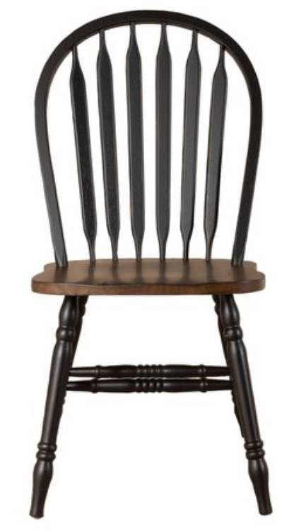 Liberty Carolina Crossing Antique Honey Black Windsor Side Chair