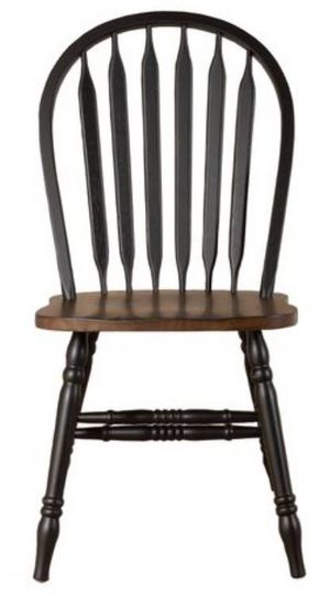 Liberty Furniture Carolina Crossing Black Windsor Side Chair - Set of 2