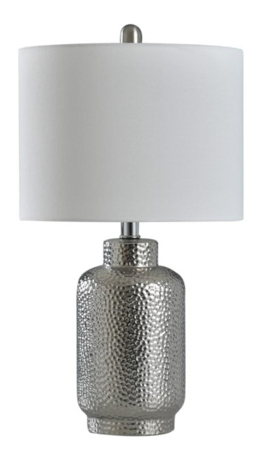 Stylecraft Selena Silver Table Lamp