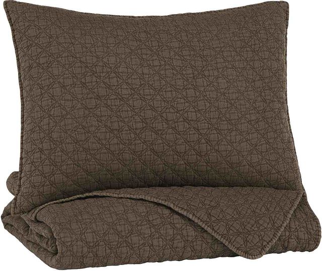 Signature Design by Ashley® Ryter Brown King Coverlet Set 0