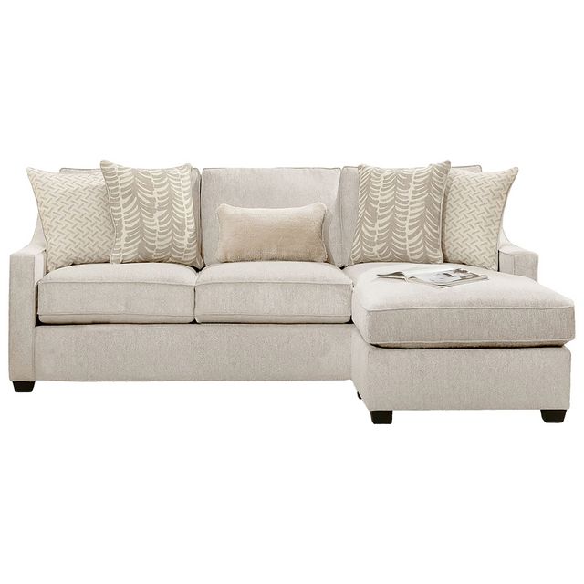 Behold Home St. Charles Cream Sofa with Chaise | Great American Home ...