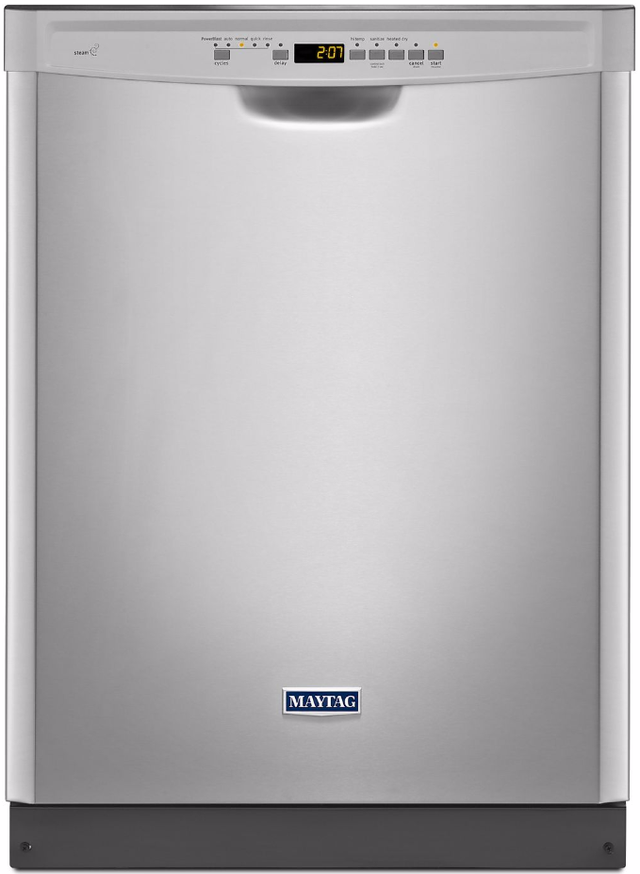Maytag® 24" Built In Dishwasher-Monochromatic Stainless Steel