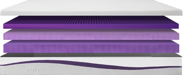 Purple® Essential Purple® Grid Technology Medium Firm Smooth Top King Mattress in a Box-3