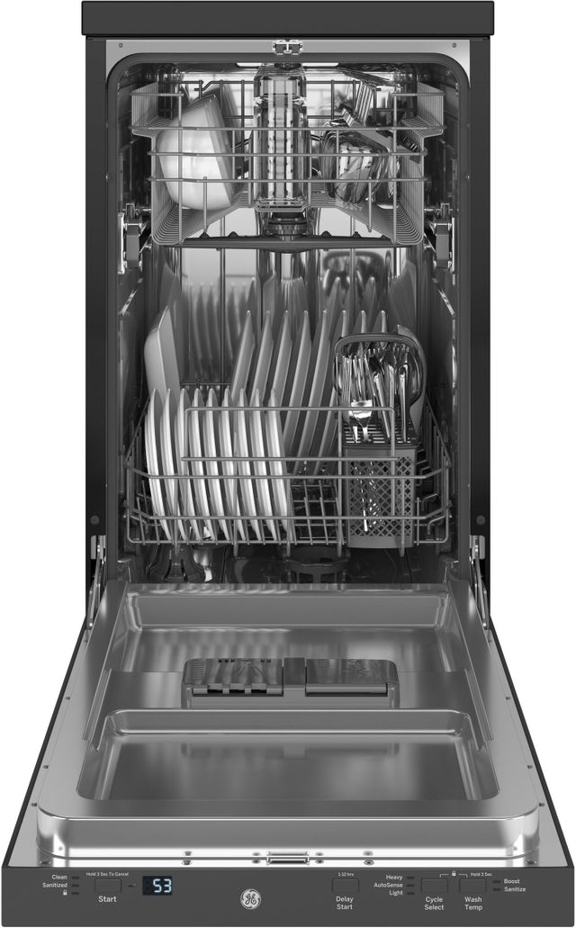 GE® 18" Stainless Steel Portable Dishwasher-GPT145SSLSS-2