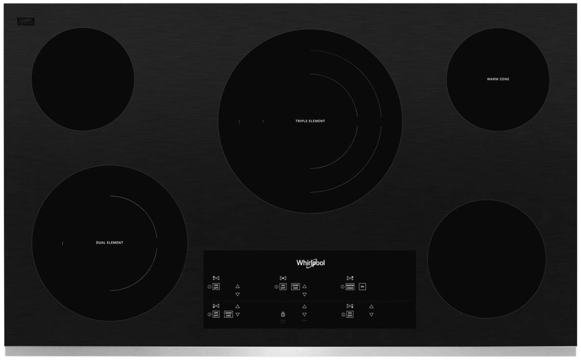 Whirlpool® 30" Stainless Steel Electric Cooktop