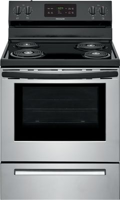 Frigidaire® 30" Stainless Steel Free Standing Electric Range-FFEF3016VS