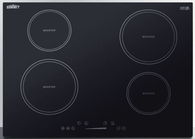 Summit® 30" White Induction Cooktop 0