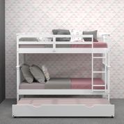 Donco Kids White Mission Twin/Twin Bunkbed with Trundle-2