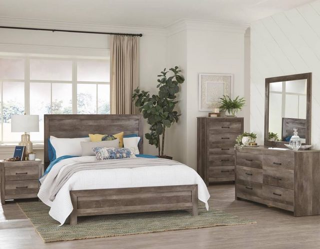 Kith Furniture Langston Gray Queen Panel Bedroom Set | King's Furniture ...