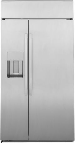 GE Profile™ 28.7 Cu. Ft. Stainless Steel Built In Side-by-Side Refrigerator-PSB48YSNSS