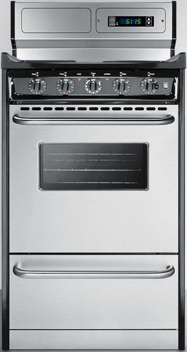 Summit® Professional 20" Stainless Steel Free Standing Electric Range
