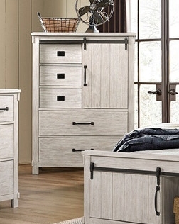 Scott white shop bedroom set