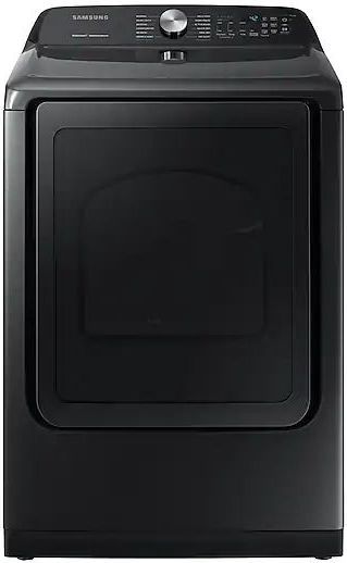 Samsung 7.4 Cu. Ft. Fingerprint Resistant Black Stainless Steel Front Load Gas Dryer [Scratch & Dent] 0