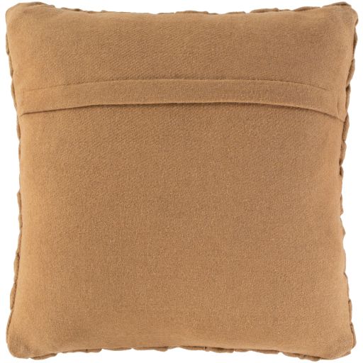 Surya Alana Camel 18"x18" Toss Pillow with Down Insert-3