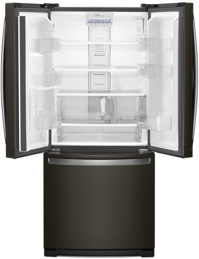 Whirlpool® 19.7 Cu. Ft. Fingerprint Resistant Black Stainless French Door Refrigerator 2