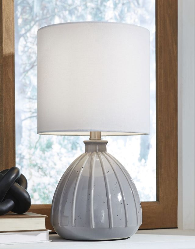 Signature Design by Ashley® Grantner Gray Ceramic Table Lamp 2