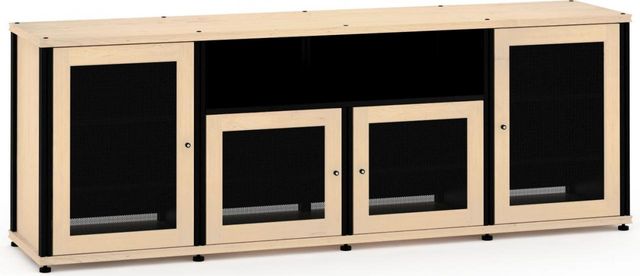 Salamander Designs® Synergy Model 345 AV Cabinet-Natural Maple/Black 0