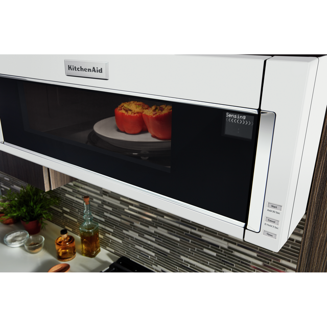 KitchenAid® 1.1 Cu. Ft. White Over the Range Microwave 4