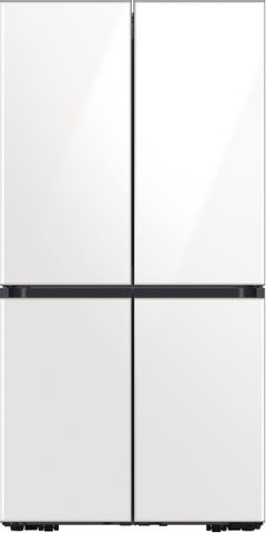 Samsung Bespoke 29.0 Cu. Ft. White Glass French Door Refrigerator