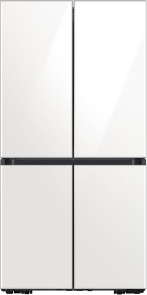 Samsung Bespoke 22.8 Cu. Ft. White Glass French Door Refrigerator