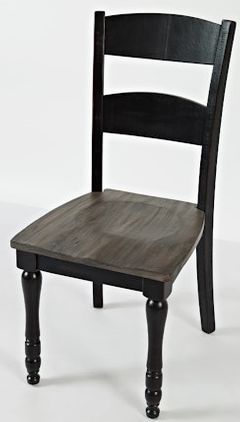 Jofran Inc. Madison County Black Ladderback Dining Chair