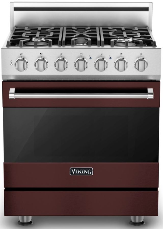 Viking® 3 Series 30" Alluvial Blue Pro Style Dual Fuel Natural Gas Range 39
