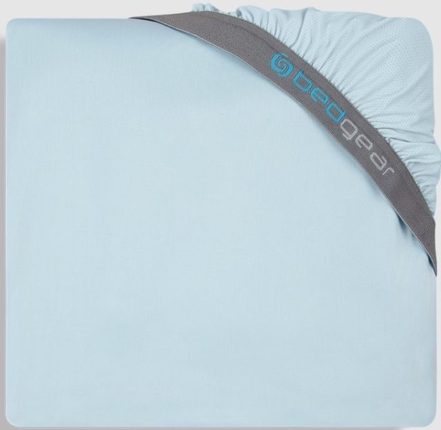 Bedgear® Dri-Tec® Performance Blue Crib Fitted Sheet-0