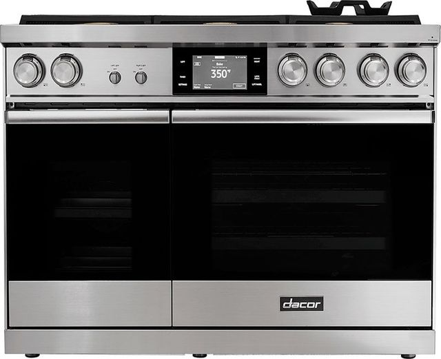 Dacor® Contemporary 48" Stainless Steel Pro Dual Fuel Steam Range-0