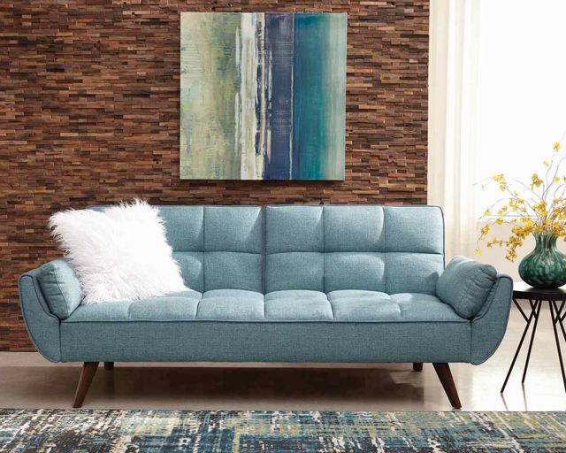 Coaster® Caufield Turquoise Blue Sofa Bed 3