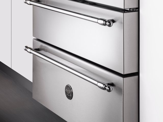 Bertazzoni Heritage Series 21 Cu. Ft. French Door Refrigerator-Stainless Steel-2