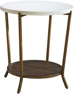 Universal Explore Home™ Playlist Brown Eyed Girl Round End Table