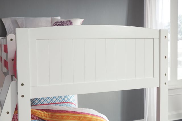Signature Design by Ashley® Kaslyn White Twin Over Twin Bunk Bed-3
