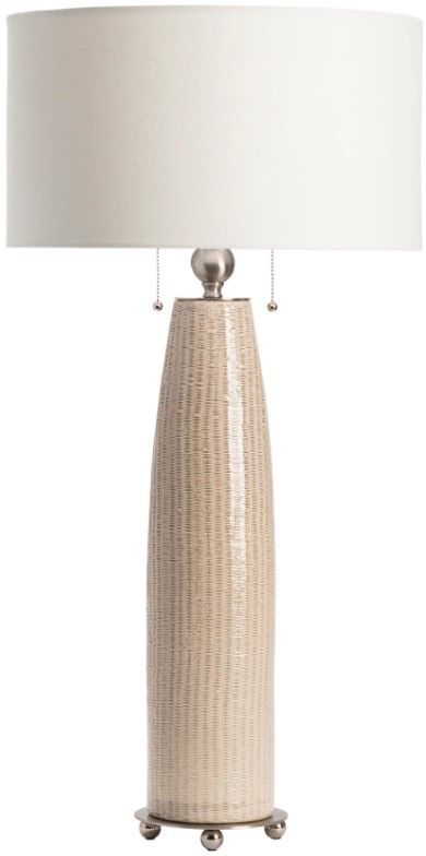 Crestview Collection Barclay Beige/White Table Lamp-0