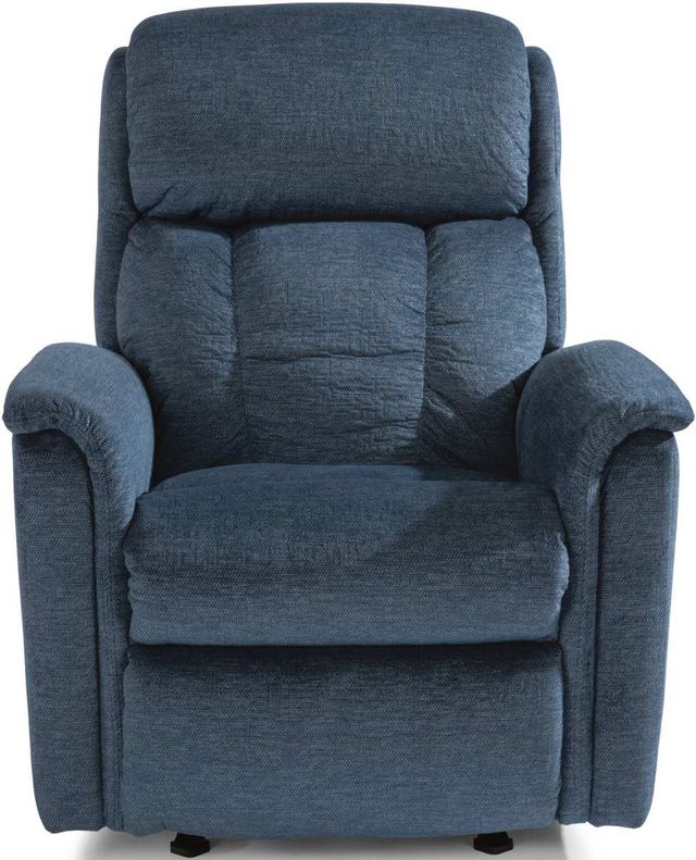 Flexsteel® Luna Blue Navy Power Rocking Recliner with Power Headrest ...