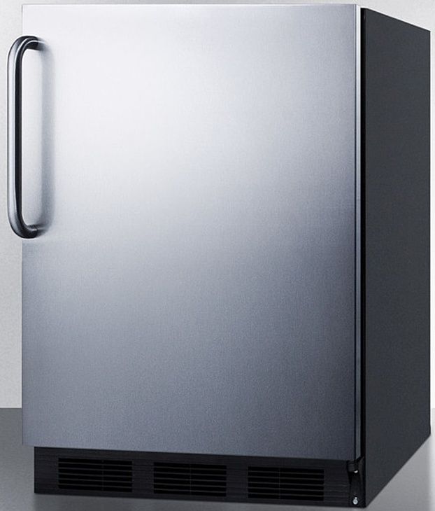 Summit® 5.5 Cu. Ft. Stainless Steel Under the Counter Refrigerator-1