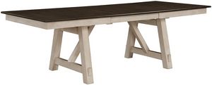 Crown Mark Maribelle Warm Grey Dining Table with Chalk Base