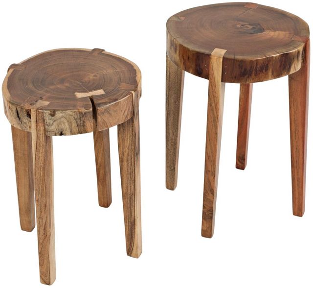Jofran Inc. Global Archive 2-Piece Brown Accent Table Set