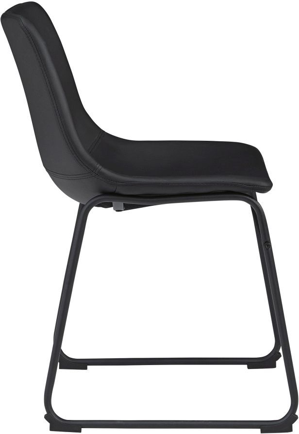 Centiar Black Upholstered Dining Side Chair 3