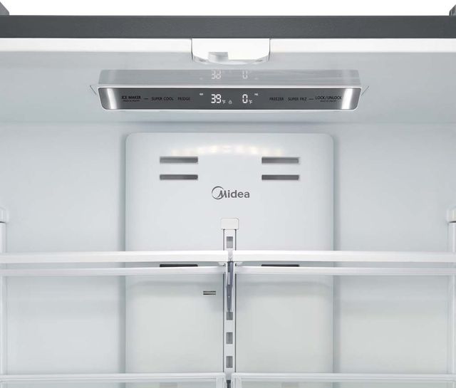 Midea® 22.5 Cu. Ft. Stainless Steel Counter Depth French Door Refrigerator 4