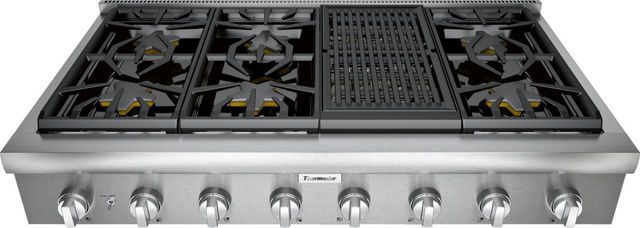 Thermador® Professional 48" Gas Rangetop-Stainless Steel-0